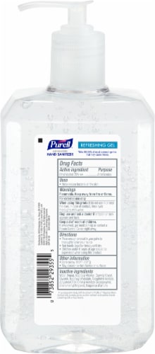 PURELL Advanced Refreshing Hand Sanitizer Perspective: back