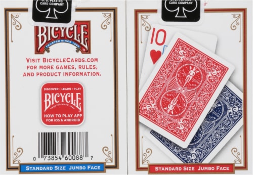 Bicycle® Jumbo Playing Cards Perspective: back