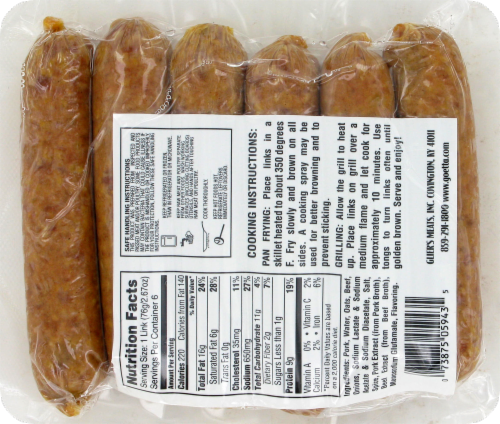 Glier's Goetta Bun Links Perspective: back