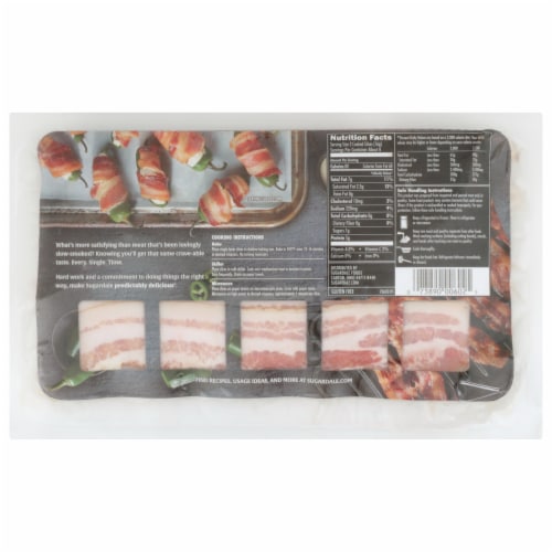 Sugardale Regular Sliced Bacon Perspective: back