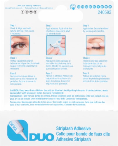 Duo® White/Clear Eyelash Adhesive Perspective: back