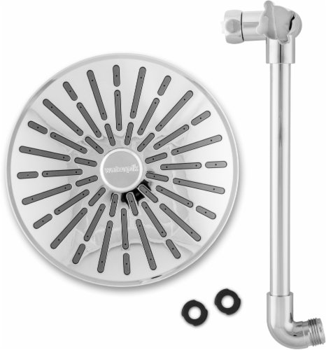 Waterpik RainFall Plus Chrome Shower Head - Silver Perspective: back