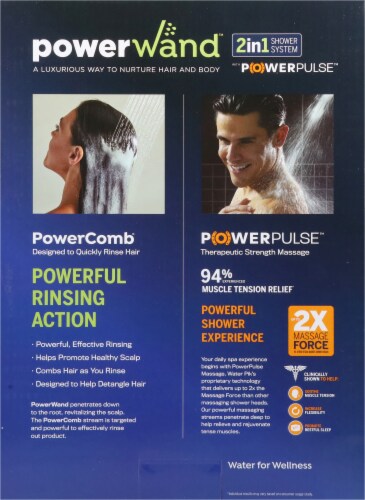 Waterpik® Power Wand™ Shower Head Perspective: back