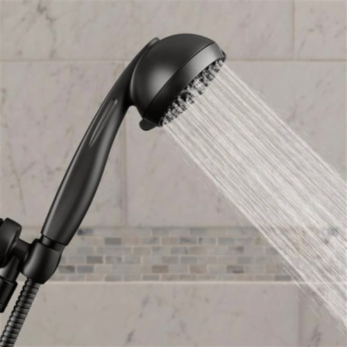Waterpik® PowerPulse™ 6-Setting Handheld Showerhead - Matte Black Perspective: back