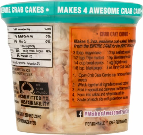 Handy Crab Cake Combo Crab Cake Combo Perspective: back