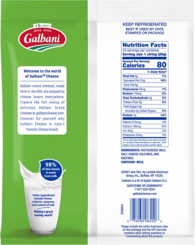 Galbani String Cheese Perspective: back