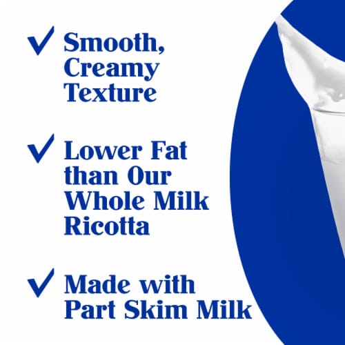 Galbani Part Skim Ricotta Cheese Perspective: back