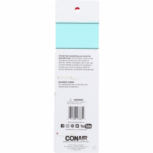 Conair Brush Shower Comb Perspective: back