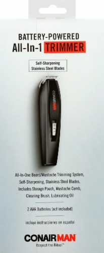Conair Man All-In-1 Battery-Powered Trimmer Perspective: back