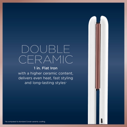 Conair® Double Ceramic Flat Iron Perspective: back