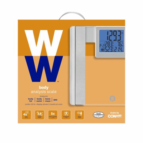 WW by Conair Glass Body Analysis Scale