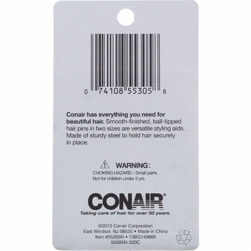 Conair Curve Bobby Pins, Brown