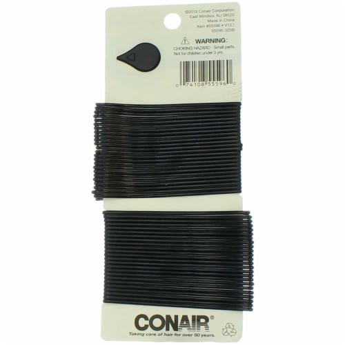 Conair Secure Hold Hair Pins, Black, 48 Ct Perspective: back