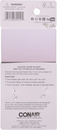 Conair® Diamond Sharpened Barber Shears Perspective: back