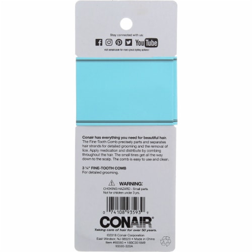 Conair Hair Comb Perspective: back