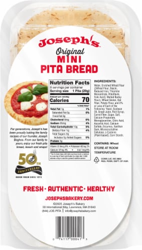 Joseph's™ Original Mini Pita Bread Perspective: back