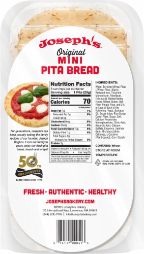 Joseph's™ Original Mini Pita Bread Perspective: back