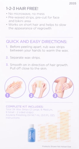Sally Hansen® Hair Remover Wax Strip Kit Perspective: back