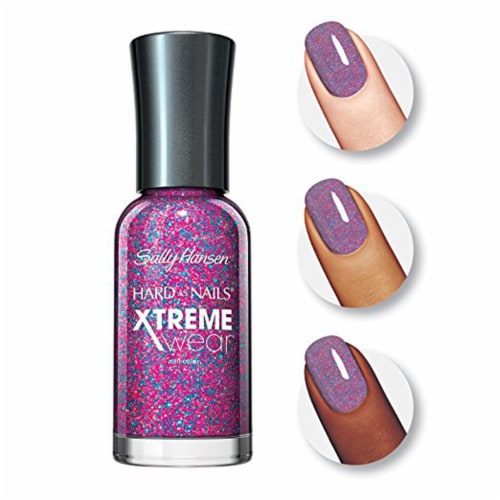 Sally Hansen® Hard as Nails Xtreme Wear® Rockstar Pink Nail Color Perspective: back