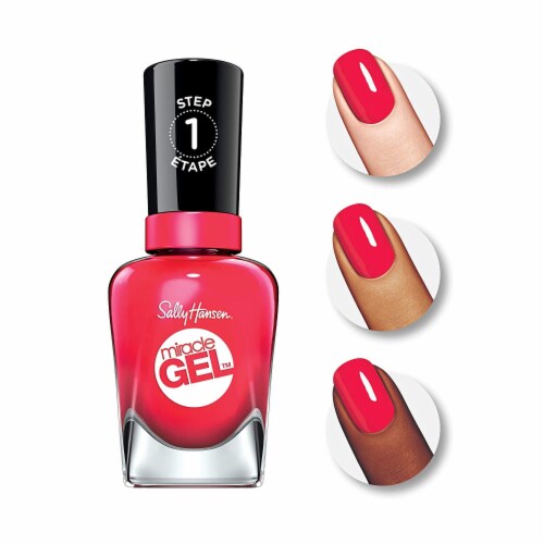 Sally Hansen® Miracle Gel™ 830 Scarlet Starlet Nail Polish Perspective: back