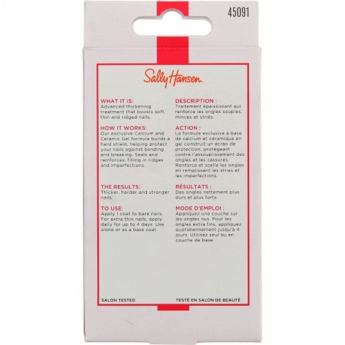 Sally Hansen® Miracle Nail Thickener™ Clear Nail Strengthener Perspective: back