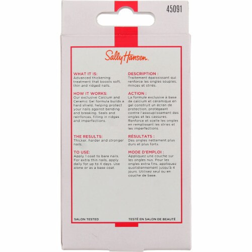 Sally Hansen® Miracle Nail Thickener™ Clear Nail Strengthener Perspective: back