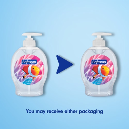 Softsoap Liquid Hand Soap Pump Aquarium Series Perspective: back
