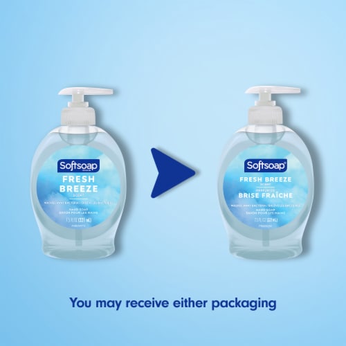 Softsoap Liquid Hand Soap Pump Fresh Breeze Perspective: back