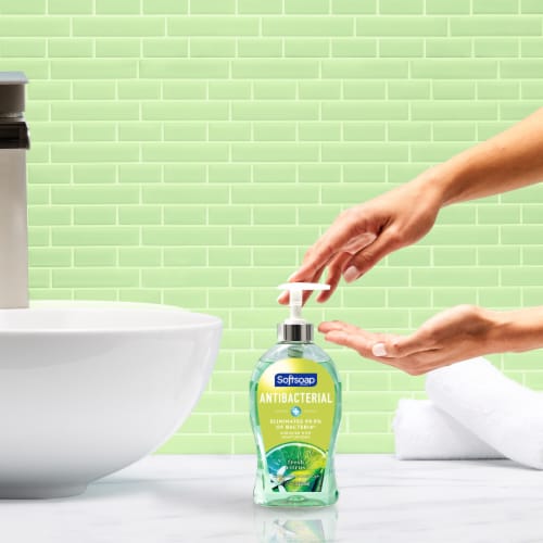 Softsoap Fresh Citrus Antibacterial Liquid Hand Soap Perspective: back