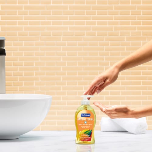 Softsoap Antibacterial Kitchen Fresh Hands Liquid Hand Soap Pump Perspective: back