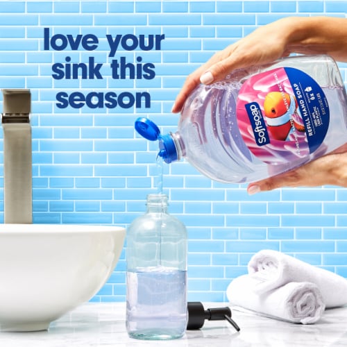 Softsoap Liquid Hand Soap Refill Aquarium Series Perspective: back