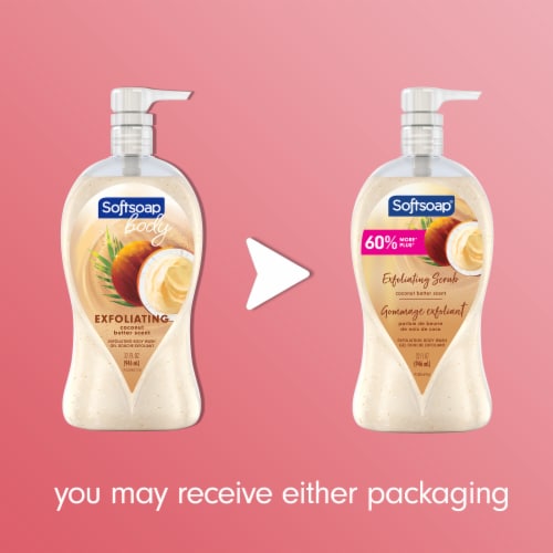 Softsoap® Coconut Butter Exfoliating Body Scrub Perspective: back