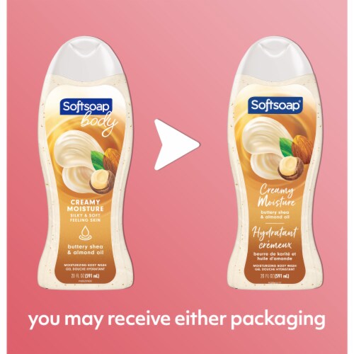 Softsoap Body Wash Moisturizing Shea and Almond Scent Perspective: back