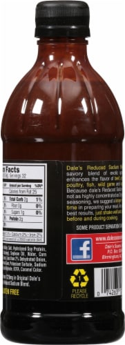 Dale's Reduced Sodium Steak Seasoning Sauce Perspective: back