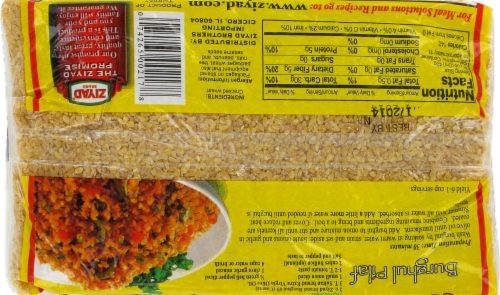 Ziyad Coarse Burghul Cracked Wheat Perspective: back