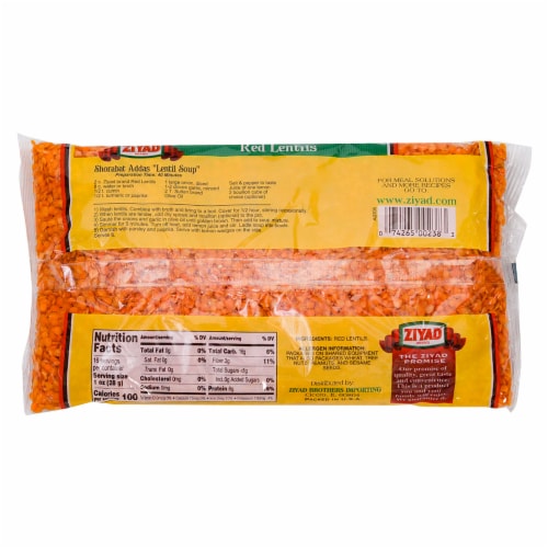 Ziyad Red Lentils Perspective: back
