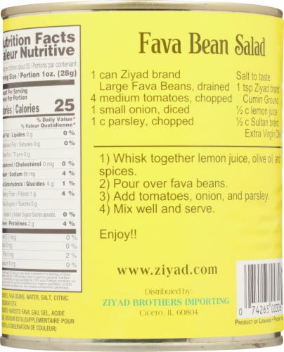 Ziyad® Premium Large Fava Beans Perspective: back