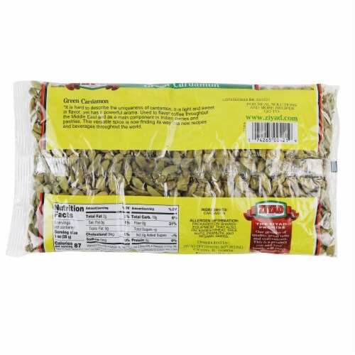 Ziyad® Green Cardamom Seeds Perspective: back