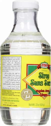 Ziyad Sugar Free Syrup Perspective: back