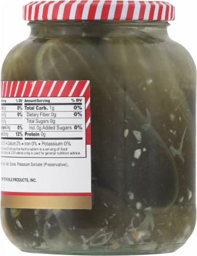 Bamampte Garlic Dill Pickles Perspective: back