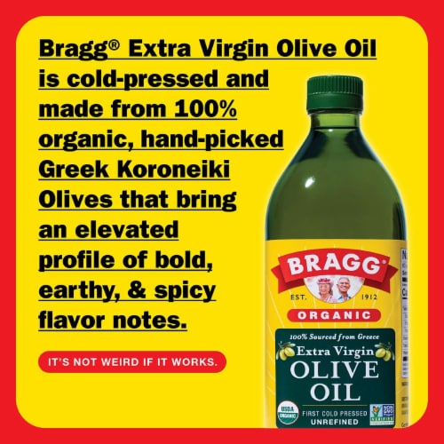 Bragg® Organic Extra Virgin Olive Oil Perspective: back
