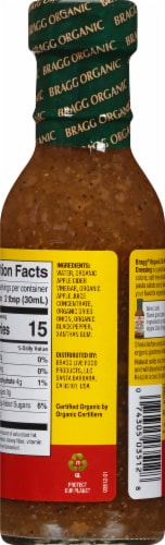 Bragg® Organic Apple Cider Vinegar Oil-Free Vinaigrette Salad Dressing & Marinade Perspective: back