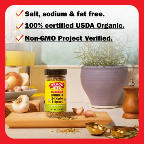 Bragg Organic Sprinkle Seasoning Perspective: back