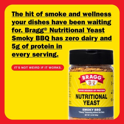 Bragg® Smoky BBQ Nutritional Yeast Perspective: back