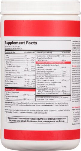 Vibrant Health® Joint Vibrance® Orange Pineapple Dietary Supplement Perspective: back