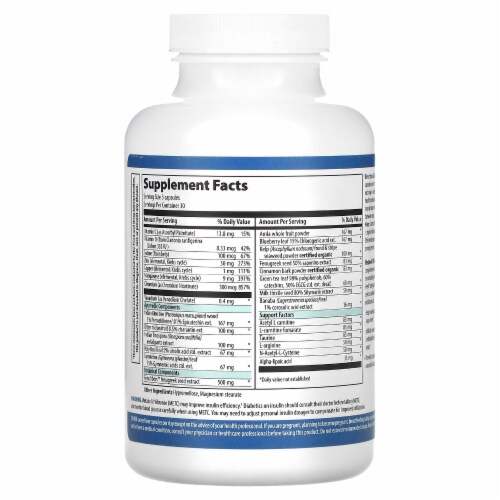Vibrant Health Metabolic Vibrance Version 2 - 90 Vegetable Capsules Perspective: back