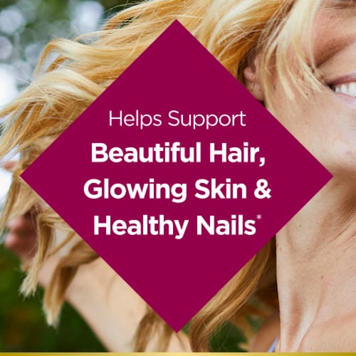 Nature's Bounty® Strawberry Optimal Solutions® Hair Skin & Nails Supplement Gummies Perspective: back
