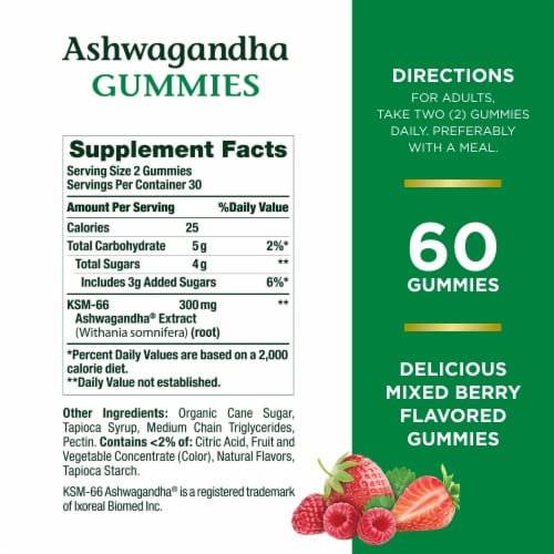 Nature's Truth® Ashwagandha Gummies Perspective: back