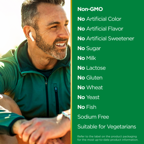 Nature's Bounty Plant-Based Omega-3 Softgel Supplements, Whole Body Health, Heart, Skin, & Joints Perspective: back