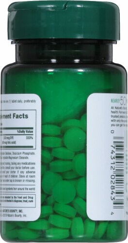 Nature's Bounty® Folic Acid Tablets 800mcg Perspective: back